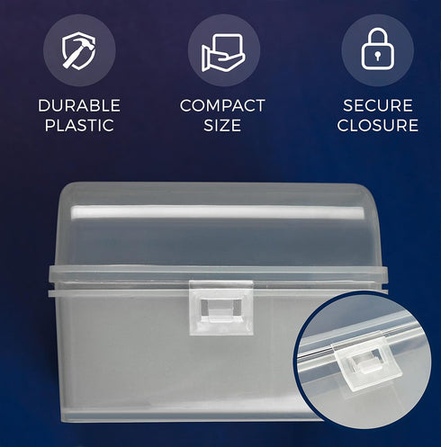 GlossyEnd Set 2, 37 15 12 6 2 2 9V of Slot Multi Battery Storage Box, Battery Storage Case, Battery Holder, Stores: AA