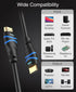 8K 3 (8K 60Hz, 4K 120Hz, 48Gbps HDR10+, 8K 3D, 2.3) PS5, BlueRigger HDMI Cable FT - HDMI Cord, High Speed HDMI Cable