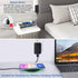 Ultra Slim Flat Portable USB Wall Charger Plug - 2 Pack Black