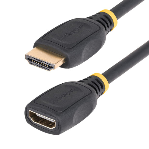 StarTech.com 6.6ft (2m) HDMI 2.0 Extension Cable, High Speed HDMI Port Saver