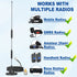 Eightwood 136-174MHz 400-480MHz PL259 SO239 Car Mobile Ham Radio Antenna High Gain Dual Band VHF UHF Male Antennae