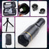 Flylin 32X 0.63X 198 Phone Camera Lens Kit, Long Focus Telephoto High Power HD Lens Wide Angle Macro Fisheye for Most