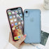 Cute Clear Bling Crystal Diamond iPhone XR Case with Sparkle Camera Lens Protector, Soft TPU Cover for Women, Blue.