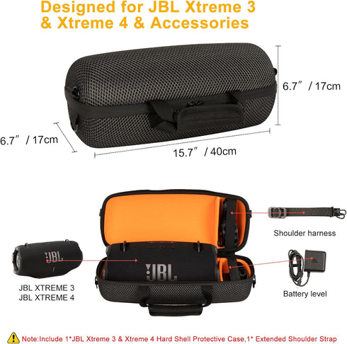 Hard Case for JBL Xtreme 4/Xtreme 3 Bluetooth Speaker, Travel Storage Bag