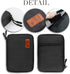 Travel Cable Organizer Bag Double Layer Waterproof Portable for USB Cable, Phone Charger, Headset Wire, SD Card