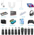 waremew 5V 5.5x2.1mm,with 10 2.5x0.7, 3.0x1.1, 3.5x1.35...) Universal Charger Power Cable, USB to DC Connectors