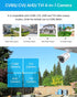 ZOSI 2MP 1080p 4-in-1 CVI/TVI/AHD/960H Security Camera Outdoor Indoor (Hybrid Analog CVBS), Night Vision, Weatherproof