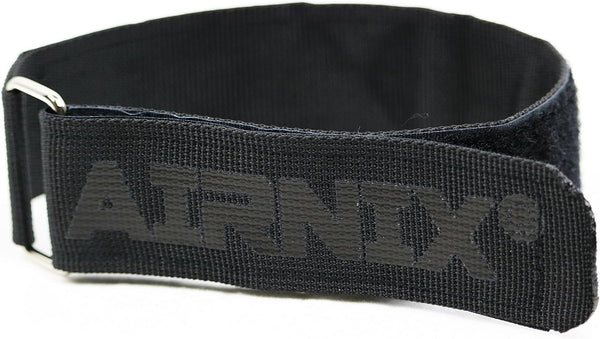 4pc 18" x 1.5" Nylon Webbing Hook and Loop Cinch Straps with Metal Buckle, Reusable Fastening Straps