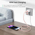 Basesailor 4-in-1 USB C to USB C Cable 1ft, 60W Fast Charging Multi Charger Cord for Kindle Fire, Samsung Tab - 2023