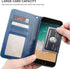 Bocasal Wallet Case for iPhone 7/8 Plus, 5.5 inch, Blue, Magnetic Detachable Kickstand, Card Holder, Shockproof