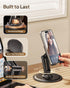 Cooper 360° Stand - Adjustable Cell Phone Stand for Desk, 360° Click-Rotating, Multi-Angle, Non-Slip Metal Base,