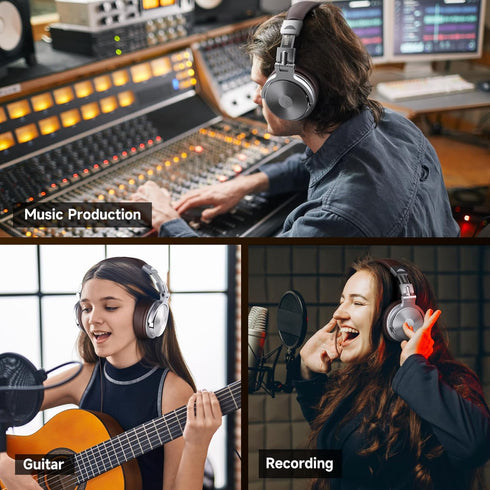 OneOdio Pro-30 Over Ear Headphone, Wired Premium Stereo Sound Headsets with 50mm Driver, Foldable Comfortable
