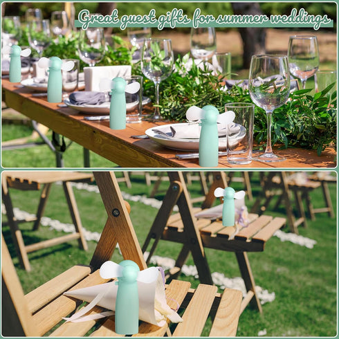 24 Summer Rossesay Pcs Mini Portable Electric Fan Bulk Powerful Personal Handheld Fan for Wedding Favors Music Festival