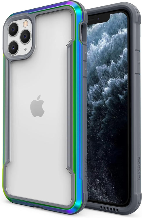 X-Doria Raptic Shield Case for iPhone 11 Pro, Iridescent, Military Grade Drop Tested, Lightweight