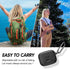 Black Silicone Case Compatible with Tune Buds, Shock Proof Waterproof Protective Cover with Metal Carabiner [Front LED