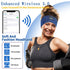 Sleep Headphones Headband Wireless for Sleeping Side Sleepers - Adjustable Bluetooth Headphones for Women Men (Blue)