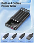 Power Bank Portable Charger with Built-in Cable, USB C Fast Charging Travel Essential Battery Pack for iPhone Samsung