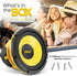 Pyle Car Midbass Speaker System - Pro 8 Inch 400 Watt 4 Ohm Auto Mid-Bass Component Poly Woofer Audio Sound Speakers
