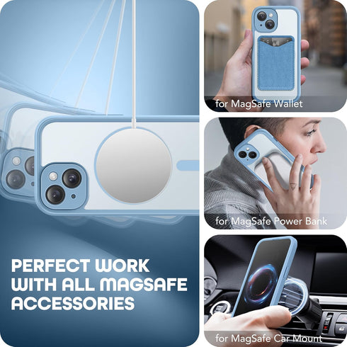 TIESZEN 15 6.1", for iPhone Case, Compatible with MagSafe, Built-in Privacy Screen Protector and Camera Protection