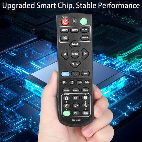 RCP01051 Remote Control for ViewSonic Projector PJD5255, PJD5253, PJD5555W, PJD5155, PJD5250, PJD5151, PJD5153