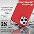 IceSword iPhone 12 Pro Max Case, Red Liquid Silicone Shockproof Cover, Cute Gel Rubber Drop Protective 6.7"