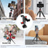 Manbily 360 180 Phone Tripod Mount, Metal Smartphone Mount Adapter with Dual Phone Holder, Swivel Flip Adjustable Clip
