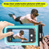 JOTO Universal Waterproof Phone Case - Up to 7" for iPhone 16 15 14 13 Plus Pro Max, IPX8 Dry Bag, Green