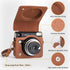 Protective Case for Fujifilm Instax Square SQ40 Instant Camera, Vintage PU Leather Bag with Adjustable Shoulder Strap