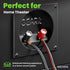 GearIT Pro Series 12AWG Speaker Wire, 50 Feet / 15.24 Meters, Black, Great for Home Theater and Car Speakers