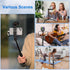 ULANZI ST-02S Aluminum Phone Tripod Mount with Cold Shoe, Universal Metal Adjustable Clamp for iPhone & Samsung