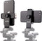 DaVoice Tripod Phone Mount Adapter, 360 Rotating Holder, Compatible with iPhone Smartphone Camera