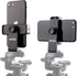 DaVoice Tripod Phone Mount Adapter, 360 Rotating Holder, Compatible with iPhone Smartphone Camera