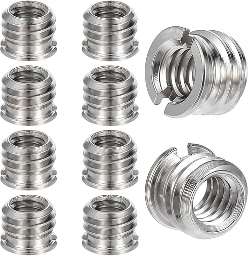 Styquenzer Standard 1/4"-20 Female to 3/8"-16 Male Tripod Adapter 10PCS Reducer Bushing Converter