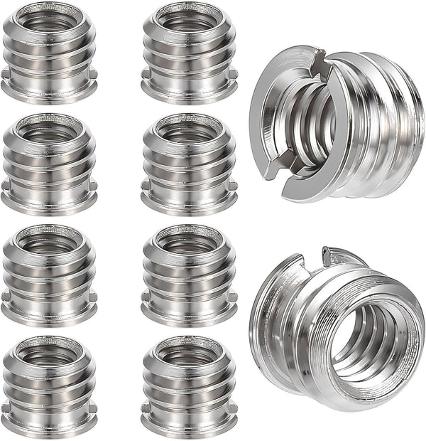 Styquenzer Standard 1/4"-20 Female to 3/8"-16 Male Tripod Adapter 10PCS Reducer Bushing Converter