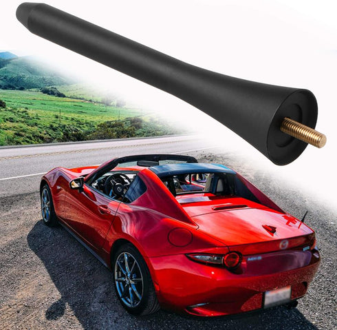 BASIKER 5 Inch Short Radio Mast Antenna for 2006-2024 Mazda Miata MX-5, Car Wash Safe