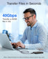 BlueRigger USB C Cable 3FT - 240W PD, USB 4.0, Type C Cable, 48V 5A Fast Charging, 40 Gbps Data Transfer, 8K 60Hz