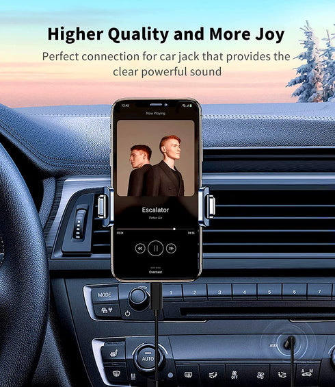 Apple MFi Certified Lightning to 3.5mm Audio Cord, iPhone to Car Stereo AUX Cable Compatible with iPhone 14/13/12/11