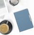kwmobile 2E 4 Cover Compatible with Kobo Clara / Tolino Shine - Case for E-Reader - Denim Look Fabric Flip Case - Blue