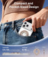 CAPRARO 360 17/16/15/14/15 Magnetic Phone Ring Holder for MagSafe, Dual-Side Magnetics, Rotation Gym Phone Stand Grip
