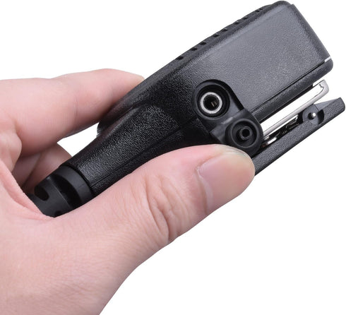 Shoulder Mic, Waterproof IP55 Handheld Speaker Mic with External 3.5mm Earpiece Jack, Compatible with Motorola Two-Way