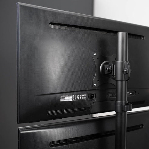 VIVO Dual Monitor Desk Mount Stand with Height Adjustment for 2 LCD Ultrawide Screens up to 34 inches, Stacked Array