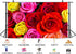 UPXIO 5x3ft Colorful Rose Bouquet Backdrop Mixed Red Pink Yellow Roses Photo Background Tapestry for Valentine's Day
