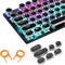 Steampunk Typewriter Keycaps Pudding Keycap Set for Backlit Mechanical Keyboard, 104 Keys
