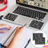 GEEHUA 2 Pcs Laptop Shortcuts Stickers, Word/Excel Quick Reference Guide Keyboard Shortcut Stickers Notebook PVC