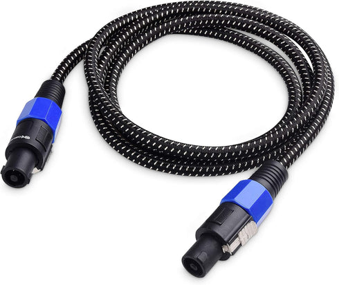 Cable Matters Premium Braided 12AWG Speaker Cable 6 ft Compatible with Speakon NL4FC Port by Cable Matters