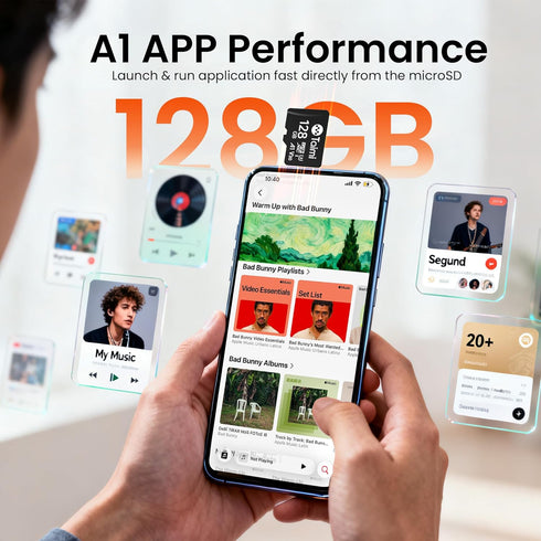 TAIMI Card,A1,U3,V30,UHS-I,Microsd 90MB/s (64GB) Micro SD Card,Tf Memory Card,Read Speed Up