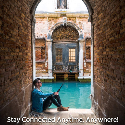 Fugetek 42" Compact Selfie Stick & Tripod, Lightweight Aluminum, Wireless Bluetooth Remote, Travel Ready, Compatible