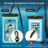 Waterproof Phone Pouch, Universal Case for iPhone 15 14 13 Pro Max XS Plus Samsung Galaxy S22, IPX8 - Green