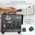 Pyle Step Up and Down Converter - 500 Watt Voltage Transformer with USB Charging Port