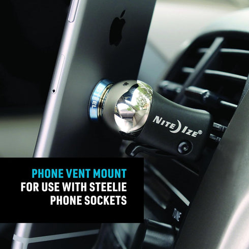 Nite Ize Steelie Vent Mount - Additional Car Vent Mount for Cell Phones - Compatible Phone Accessories for Steelie